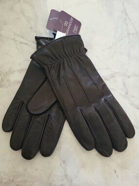 Men's Grandoe Soft Leather Driving Gloves Black Size Large